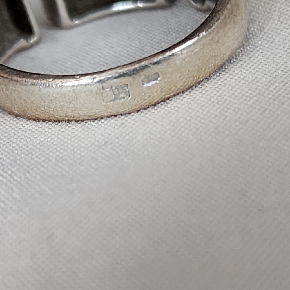 Geometric silver ring - Picture 6 of 6